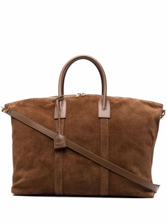 Saint Laurent Oversized bowlingtas - Bruin
