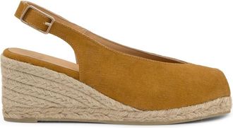 Castaner Alpargata MET EEN HAK VAN 7 CM - Dames - Sleehakken - Geel - 35 EU - Katoen - Schoenen