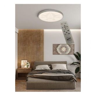 Trade Shop Trade Shop Traesio - Trade Shop - Plafoniera Smart Diamond Led 60w Dimmerabile Moderno Tondo Luce 6500k 4000k