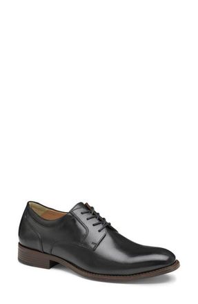 Johnston & Murphy Lewis Plain Toe Derby in Black Full Grain at Nordstrom, Size 10