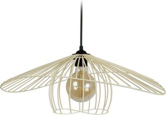 Tosel Suspensi&oacute;n irregular metal negro pantalla beige