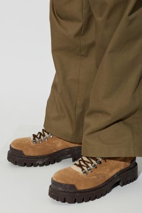 Balenciaga Suede Boots Winter Boot L20, Mens, Brown
