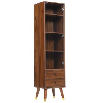 Urban Meuble Vitrina alta con 4 estantes ajustables y 2 cajones
