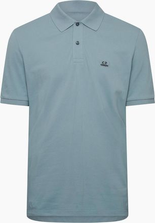 C.P. Company Mens Stretch Piquet Polo Shirt - Blue - Size: 44