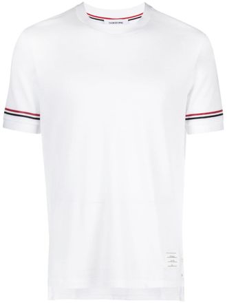 Thom Browne RWV-stripe knitted top - White