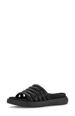 Gabor Strappy Slide Sandal in Black at Nordstrom, Size 10.5-11Us