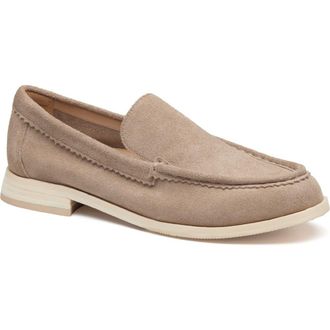Johnston & Murphy Gillian Suede Loafer in Taupe Suede at Nordstrom, Size 9.5
