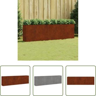 vidaXL vidaXL Acciaio corten - Fioriera Rialzata da Giardino 280x40x80 cm in Acciaio Corten