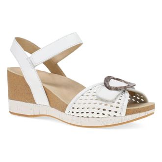 Dansko Womens Stella Sandals In White Woven