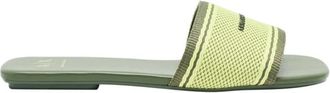 A|X Armani Exchange Slippers - Dames - Sandalen - Groen - 39 EU - Katoen - Schoenen
