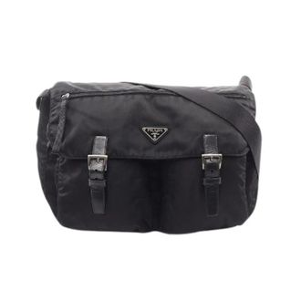 Prada Pre-owned Vela Nylon Shoulder Bag - Heren - Pre-owned - Zwart - Maat: ONE Size Nylon