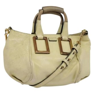 Chlo&eacute; Pre-owned Handbags, female, Beige, Size: ONE SIZE Pre-owned Hand Bag