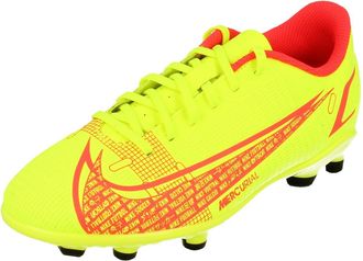 Nike Junior Vapor 14 Club FG/MG Football Boots CV0823 Sneakers Shoes (UK 5.5 us 6Y EU 38.5, Volt Bright Crimson 760)