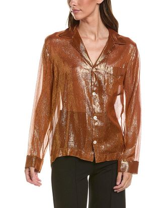 Forte_Forte Forte_Forte Silk-Blend Blouse