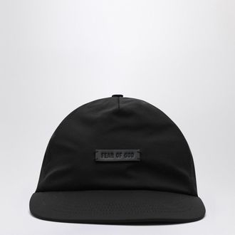 Fear of God Black nylon baseball cap