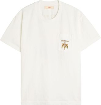 Cherry Los Angeles Majave Desert Printed Cotton T-shirt - White - XL