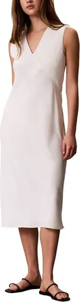 Calvin Klein Crepe Satin Midi Dress