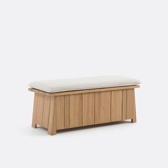 La Redoute Interieurs Acacia tuinbank met kussen, BRUT