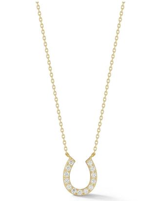 Glaze Jewelry 14K Over Silver Cz Necklace