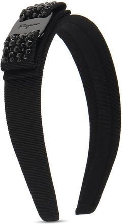 Ferragamo Vara Bow Haarband - Dames - Haaraccessoires - Zwart - ONE Size - Katoen - Accessoires
