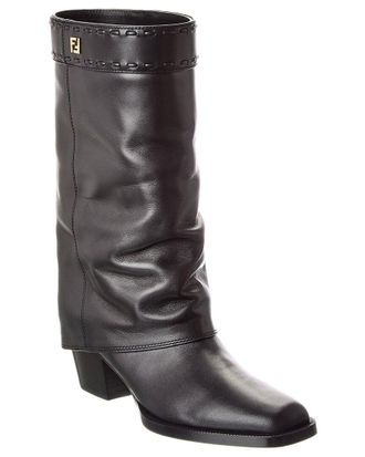 Fendi Fendi Ff Leather Boot