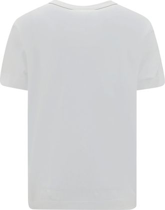 Brunello Cucinelli Womens Monochrome T-Shirt Bianco Cotton T-Shirts And Polos