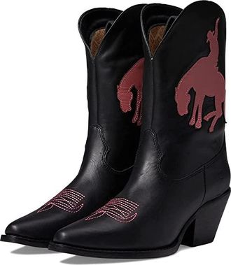 Dingo Let Er Buck Womens Shoes Black : 7.5 B - Medium, Leather