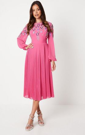Coast Embellished Bodie Tiered Skirt Dress