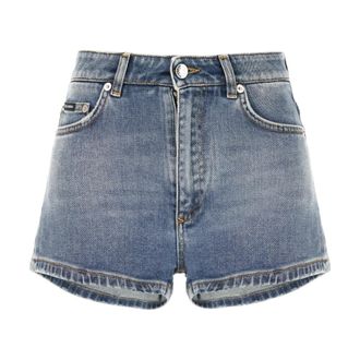 Dolce & Gabbana Dames, Korte broeken, Blauw, Maat: S Katoen