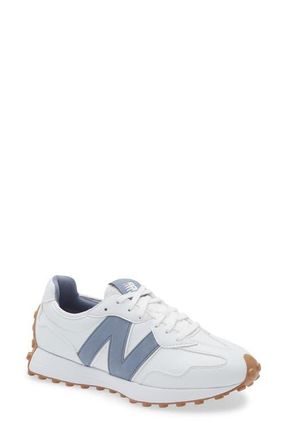 New Balance 327 Waterproof Spikeless Golf Shoe in White /Blue at Nordstrom, Size 9.5