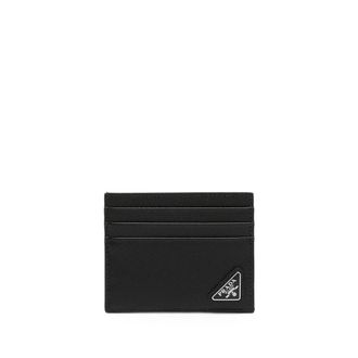 Prada Logo-plaque Leather Card Holder