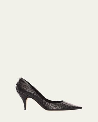The Row Liisa Python Stiletto Pumps