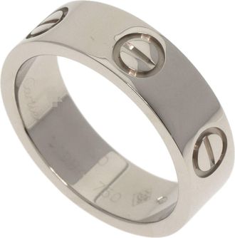 Cartier White Gold White Gold (18K) Band Ring (Pre-Owned)