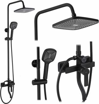 Rea Rea - Conjunto De Ducha Argus Black Matt