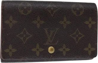 Louis Vuitton Pre-owned Wallets, female, Brown, Size: ONE SIZE Pre-owned Porte Monnaie Billet Tresor Wallet
