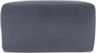 Louis Vuitton Pre-owned Wallets, male, Blue, Size: ONE SIZE Pre-owned Zippy Organizer Taiga Long Wallet