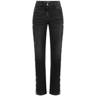 Elisabetta Franchi Boot-cut Jeans, female, Black, Size: W30 Boot-cut Jeans