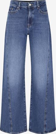 7 For All Mankind Bootcut-Jeans aus Denim mit Nieten Twisted Lotta