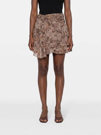 Isabel Marant Gonna Camia in cotone stampata