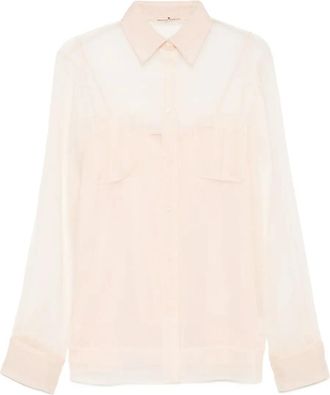 Ermanno Scervino Camicia semi trasparente - Rosa