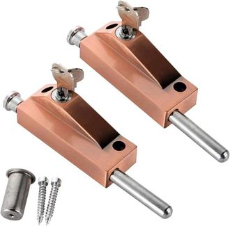 OEM Cerraduras De Puerta De Vidrio De Aleaci&oacute;n De Aluminio, Cerradura De Suelo, Cerradura De Seguridad Antirrobo, Pestillo Giratorio Para Puertas, Para Ba