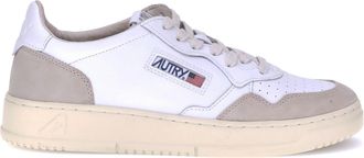 Autry Mens Sneakers Medalist Low White Calf Leather Trainers