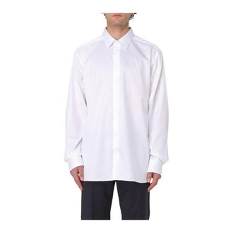 Emporio Armani Heren, Overhemden, Wit, Maat: 3XL Katoen