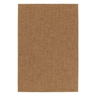 Sweeek Alfombra interior/exterior efecto yute color caramelo