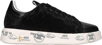 Premiata Belle Sneakers - Dames - Sneakers - Zwart - 38 EU - Leer - Schoenen
