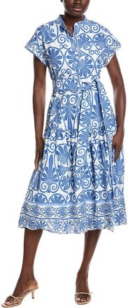 Gracia Floral Print Short Sleeve Midi Dress
