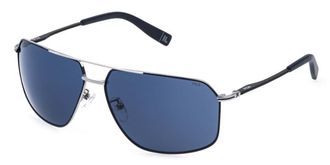 Fila SFIA09 0K53 Mens Sunglasses Blue Size 65