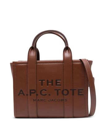 Marc Jacobs small logo-detail tote bag - women - Calf Leather - One Size - Brown