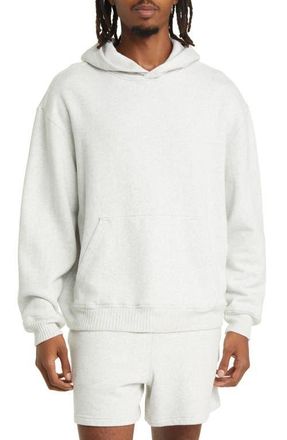 Elwood Core Oversize Organic Cotton Brushed Terry Hoodie in Vintage Ash Grey at Nordstrom, Size Small