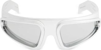 Rick Owens geometric-frame sunglasses - men - Nylon - One Size - Grey